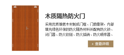 木质隔热防火门